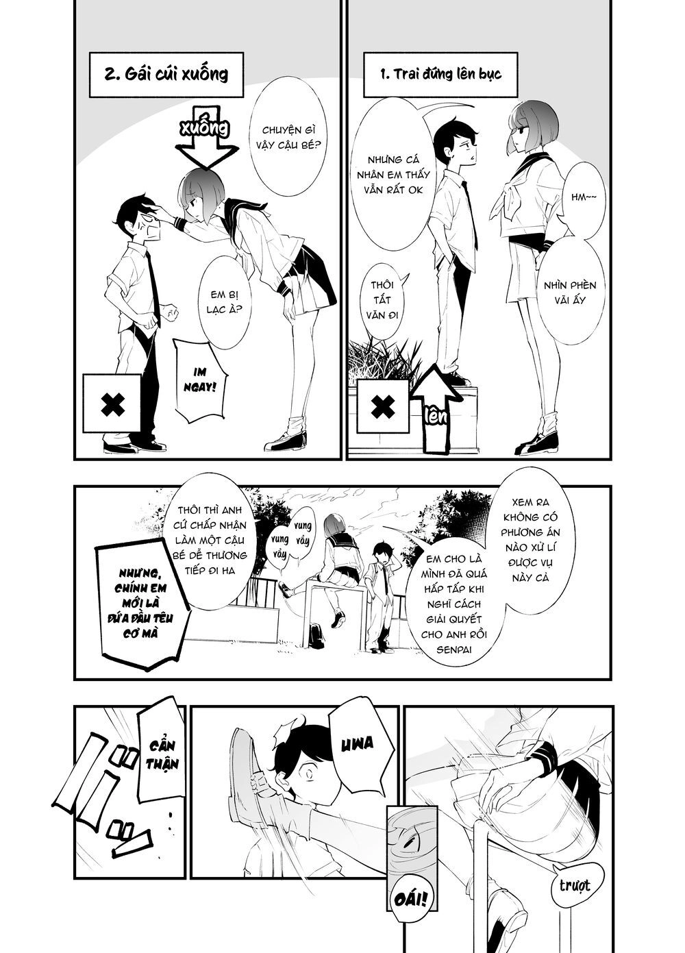 Koushinchou No Kouhai () To Teishinchou No Senpai () Ga Renai Ni Hatten Suru Made Chapter 3 - 4
