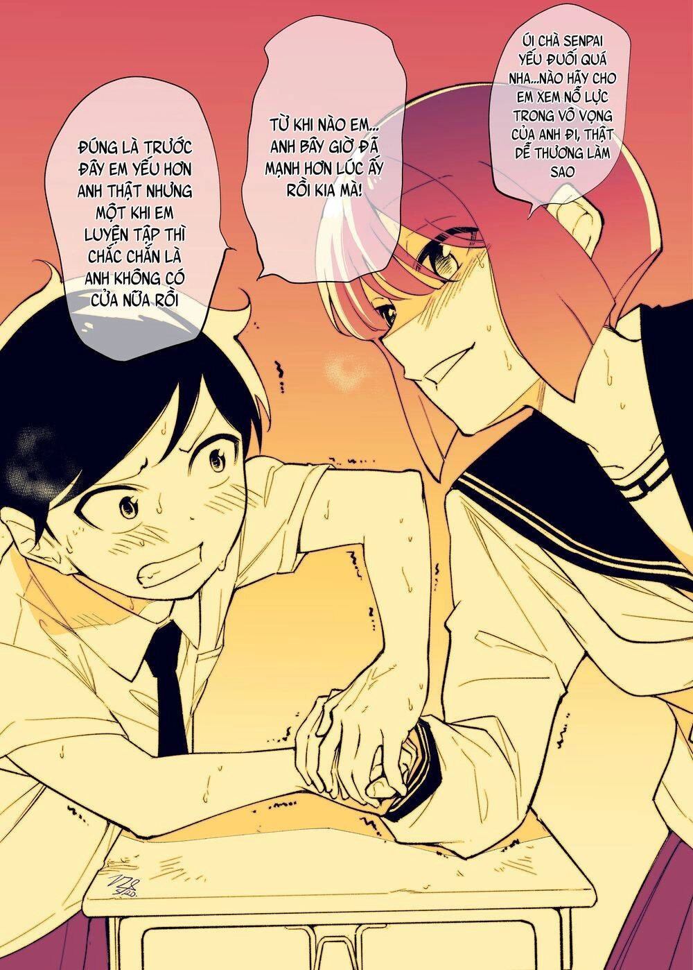 Koushinchou No Kouhai () To Teishinchou No Senpai () Ga Renai Ni Hatten Suru Made Chapter 21 - 8