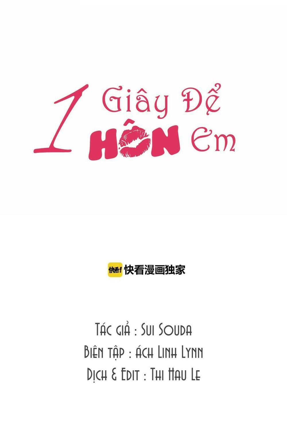 Một Giây Để Hôn Em Chapter 2 - 1